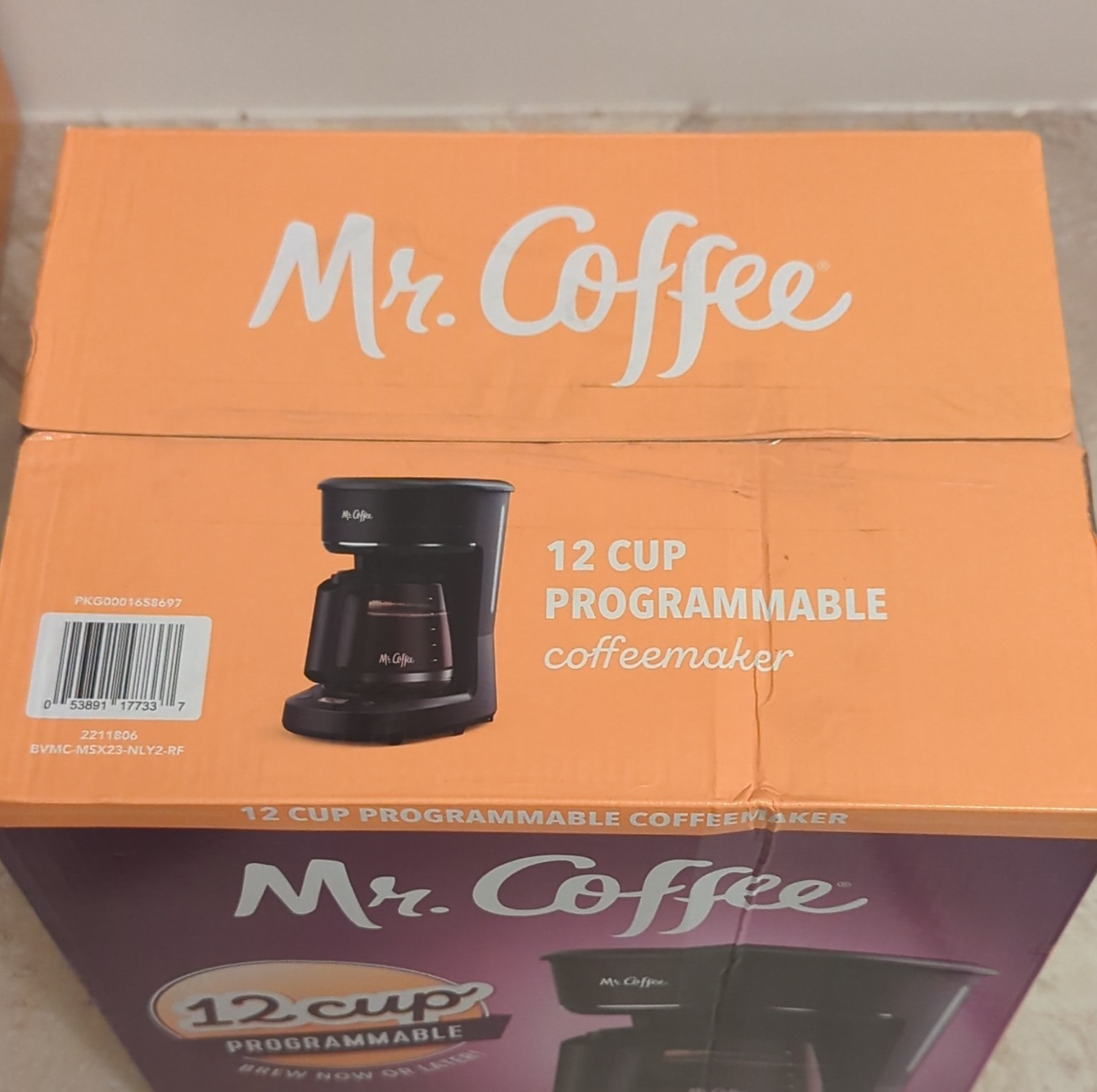 Mr. Coffee Programmable 12 Cup Filter Coffee Machine Black BVMC-MSX23-NLY2-RF gallery