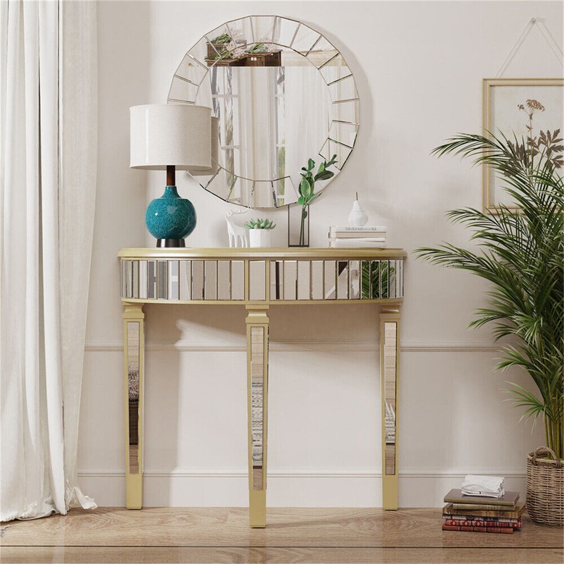 Console Table Dressing Makeup for Bedroom Entryway Chic Sofa Side Accent Table gallery