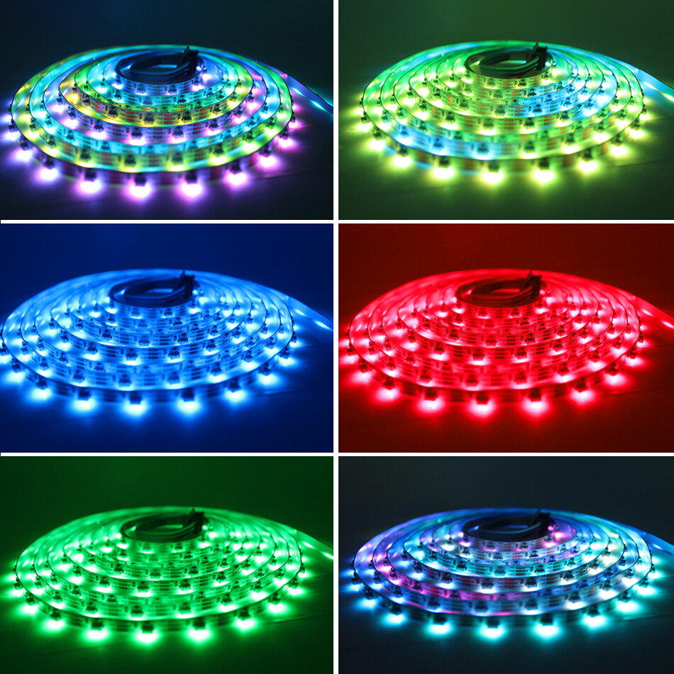 SK6812 4020 LED Side Emitting Thin Light Tape LED Strip RGB WS2812B Addressable gallery