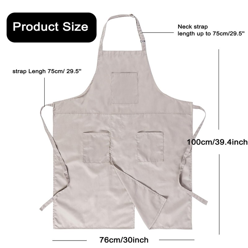 Pottery Split-Leg Make Ceramic Apron Long Split-Leg Artist Painting Apron wit... gallery