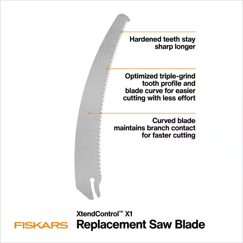 Fiskars XtendControl 15" Saw 14ft Interchangeable Pole Tree Pruner Trimmer Tool gallery