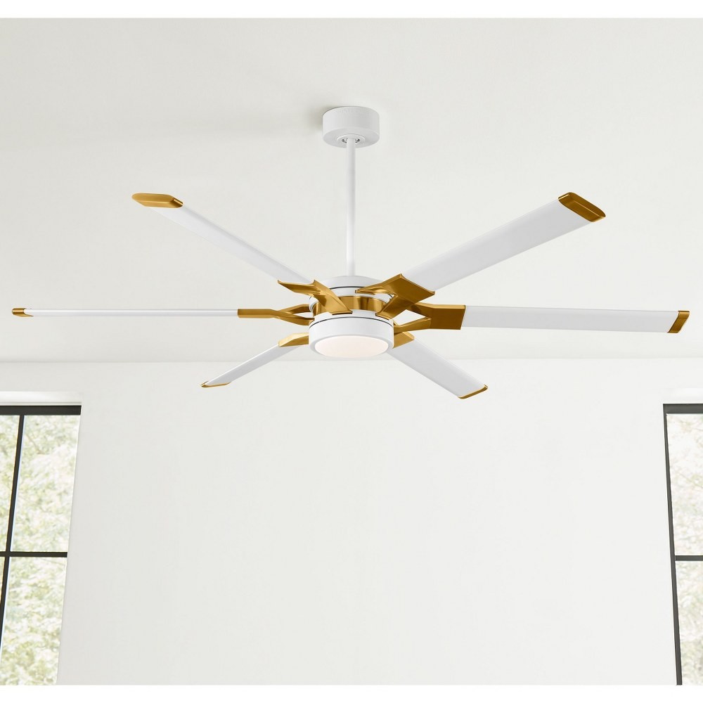 62 Inch 6 Blade Ceiling Fan with Light Kit-Midnight Black Finish - Ceiling Fans gallery