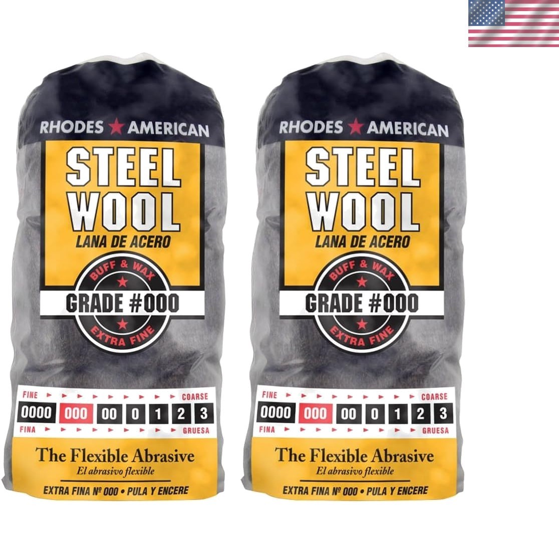 Professional Grade Extra Fine Steel Wool - Pack of 2 for Polishing Metal gallery