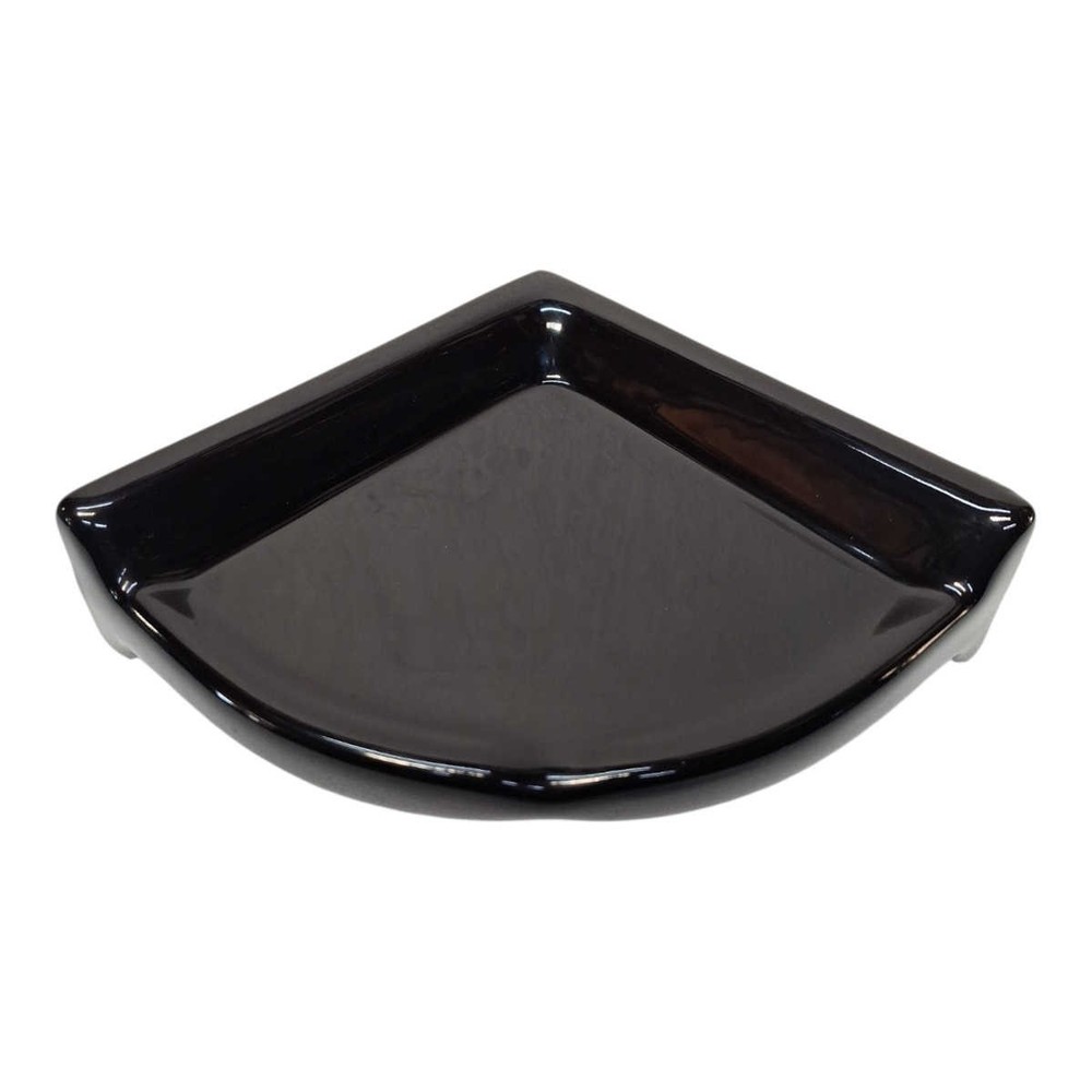 SereneDrains Round Large Ceramic Corner Shelf for Shower Bathroom Wall Tile