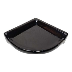 SereneDrains Round Large Ceramic Corner Shelf for Shower Bathroom Wall Tile