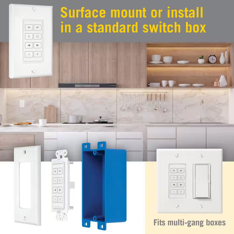 Wireless White Light Dimmer Switch for CCT Tunable White LED Lights gallery