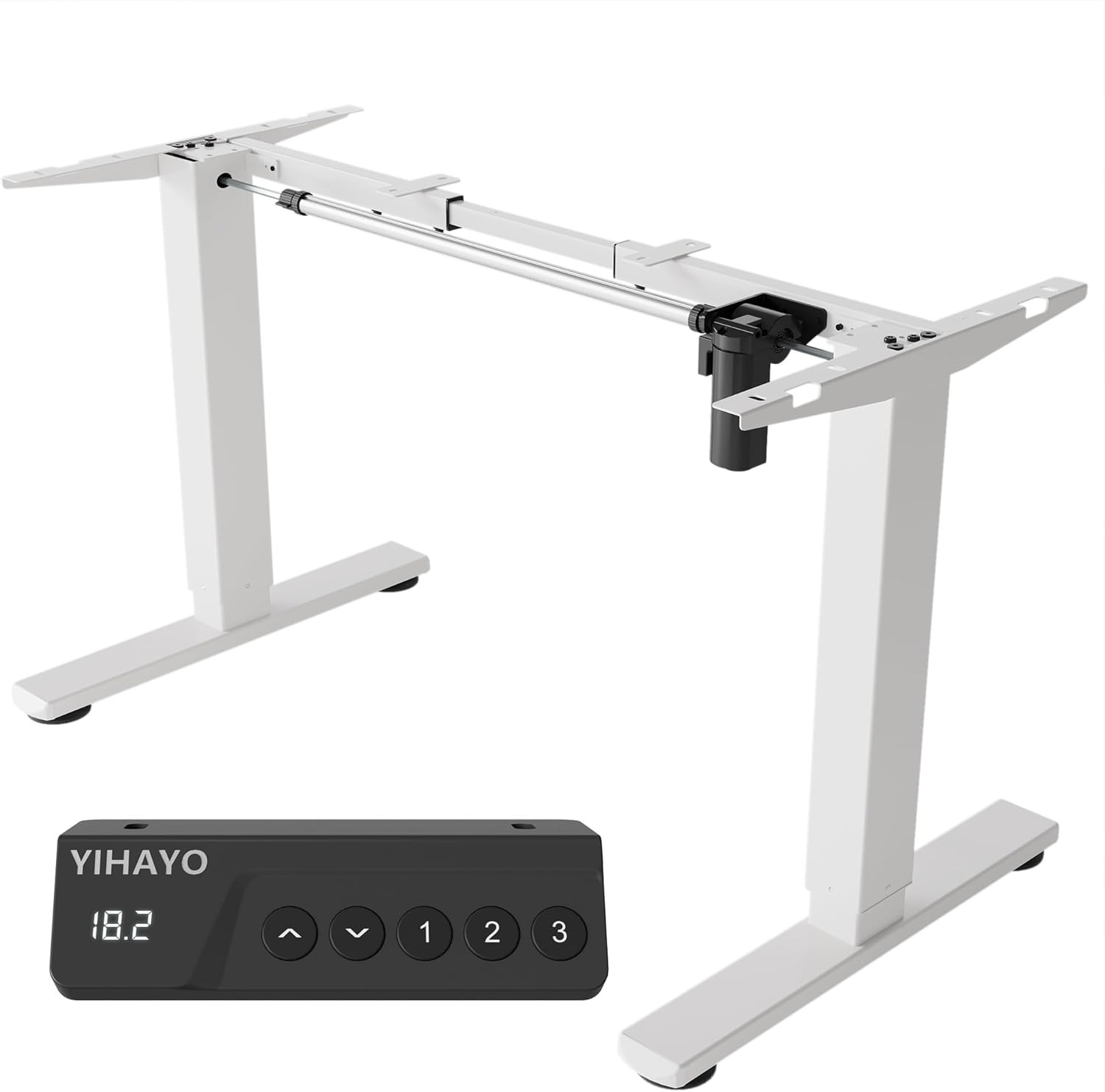 Electric Adjustable Desk Frame for Short People, 18.1-28.3 Inches, White gallery