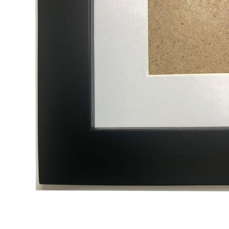 5X5 Picture Frames with 4X4 Opening Mat. 5X5 Black Square Photo Frame. Solid Woo gallery