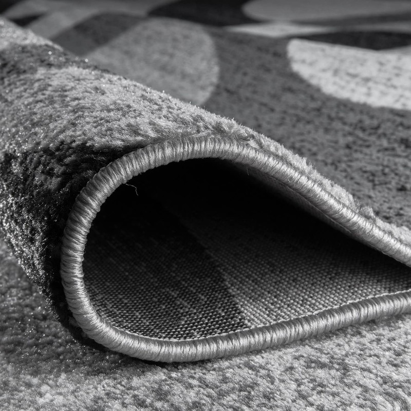 Grey Rectangular 2 7 X 4 Area Rug Soft Plush Polypropylene Indoor Rug gallery