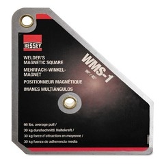 Magnetic Square 90/45 Degree, 66 lb, 3-3/4 in x 4-3/8 in x 3/4 in BESSEY WMS1