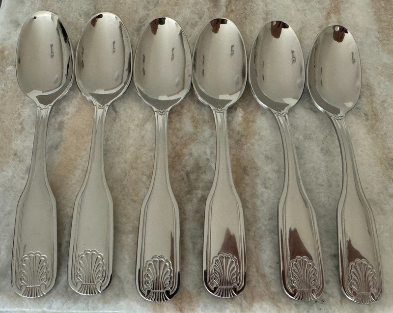 6pc New Star Stainless 18/0 Teaspoons 6 1/2" gallery