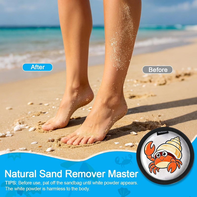 Beach Sand Remover, Beach Essentials Sand Remover Bag - Gentle Skin-Friendly For gallery