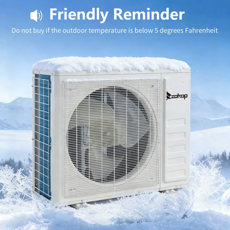3 Zone 28000 BTU AC Ductless Mini Split Air Conditioner Inverter Heat Pump 9+9+9 gallery