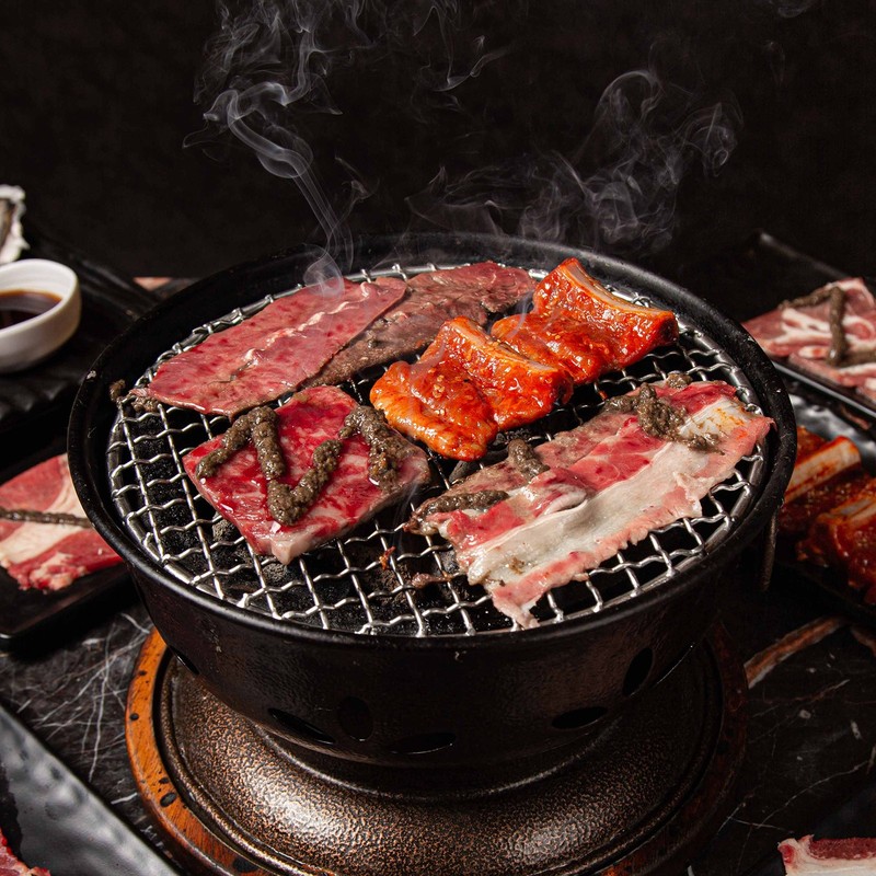Round BBQ Grill Net 21.5" Dia Galvanized Iron Barbecue Mesh Mat gallery