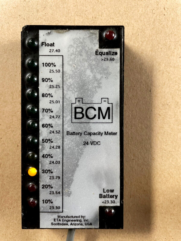 Battery Capacity Voltage Meter, 24 Volts - Free Shipping!!! gallery
