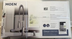 Moen Edwyn Spot Resist Pulldown Kitchen Faucet – Silver (87807SRS)