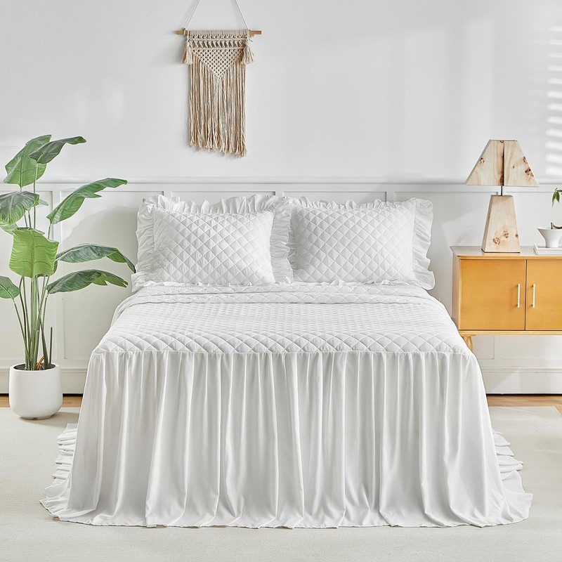 Uozzi Bedding Ruffle Skirt Bedspread Set - 30 - gallery
