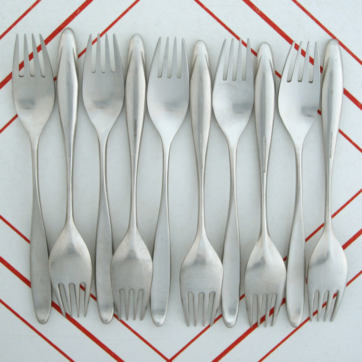 1 or more Lauffer Design 2 Dinner Fork Mid-Century Modern 18/8 Stainless Steel gallery