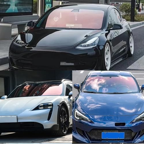 Car Window Tint 80% VLT, 80 Percent Chameleon Red Window Tint 20In x 10Ft gallery