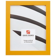 Craig Frames Flat .9″ Wide Modern Bright Yellow Photo Frames & Poster Frames