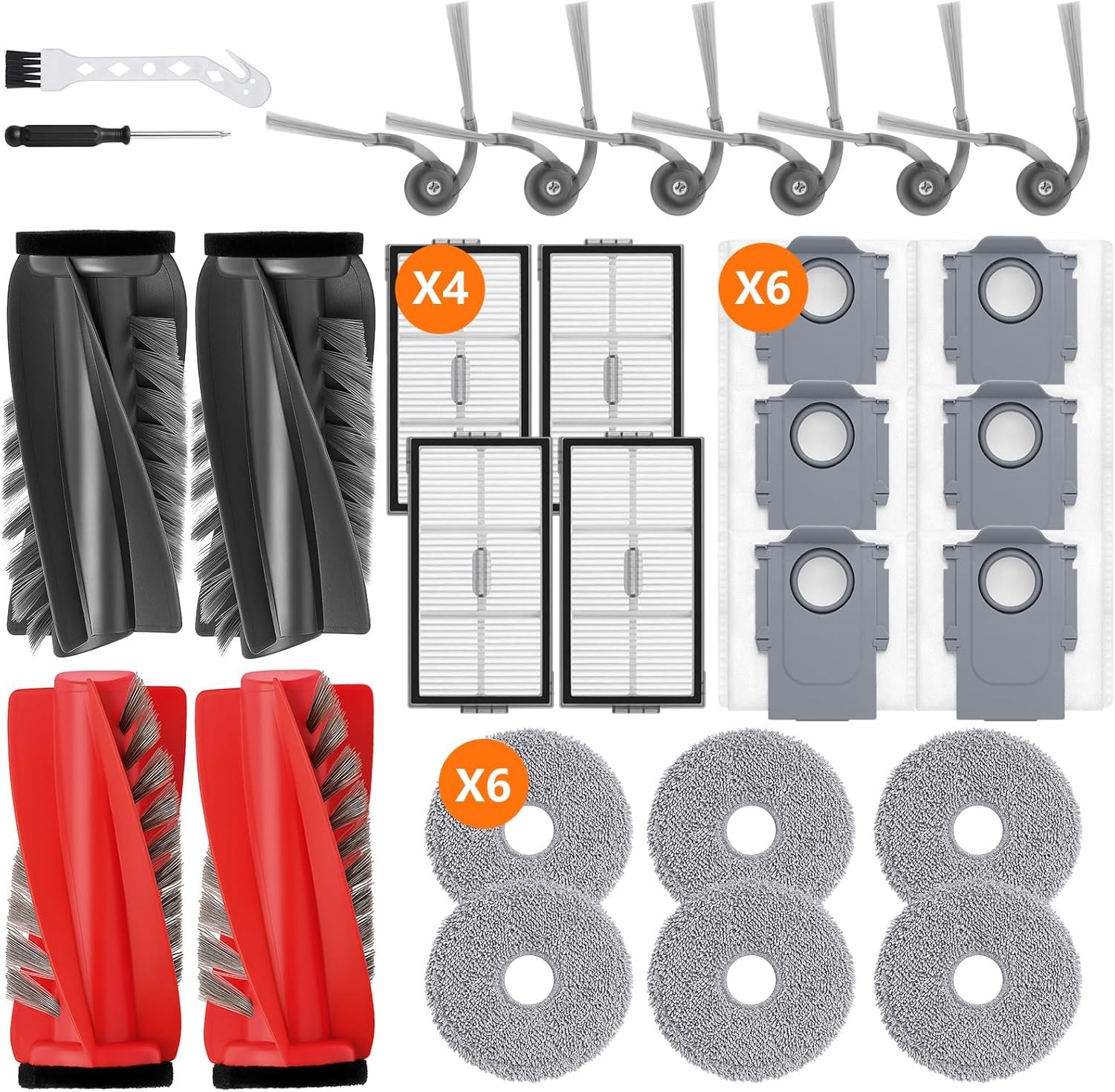 28 Pack Saros 10R Accessories for Roborock Saros 10R Saros 20 Qrevo CurvX G20s gallery