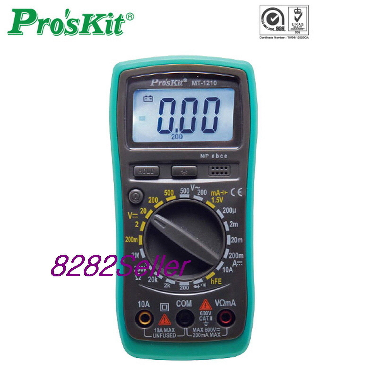 ProsKit (MT-1210) 3 1/2 Compact Digital Multimeter Test Instruments backlight gallery