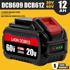 For Dewalt DCB612 20V/60V MAX FLEXVOLT 12 Ah Lithium-Ion Battery DCB609 DCB606