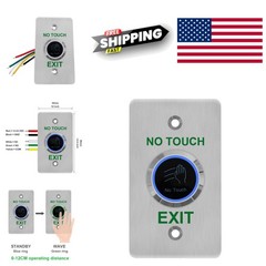 Touchless Activation Button Stainless Steel 12CM Distance for Convenient Use