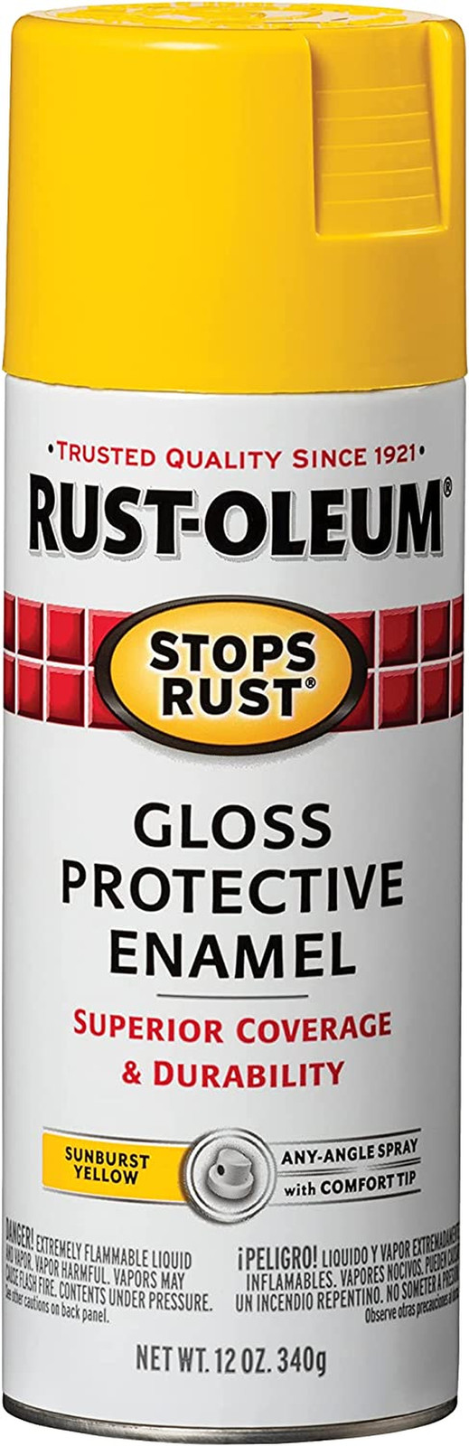 7747830 Gloss Protective Enamel Spray Paint, Sunburst Yellow, 12Oz gallery