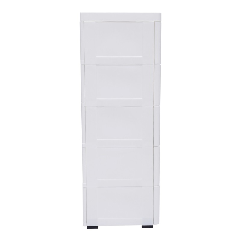 Bedroom Closet Entryway Chest 5Drawer Dresser Storage Tower Organizer Rack White gallery