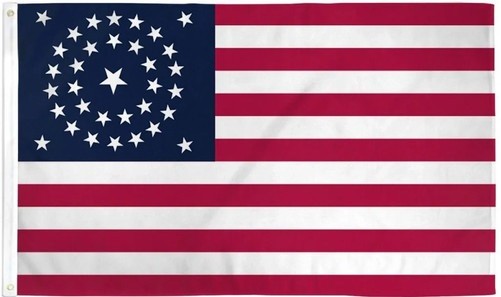 34 Stars Flag 3x5ft Poly Gettysburg Flag American Civil War Historical USA Flag gallery