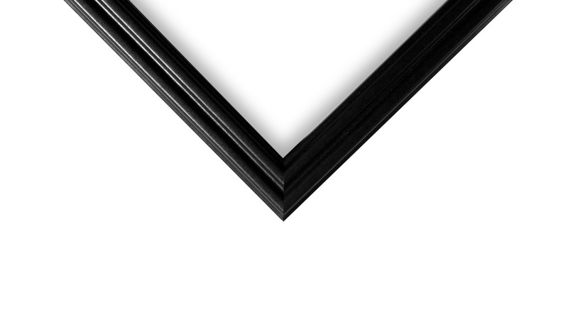 US ART Frames 0.75" Black Solid Poplar Wood Picture Poster Frames S-B gallery