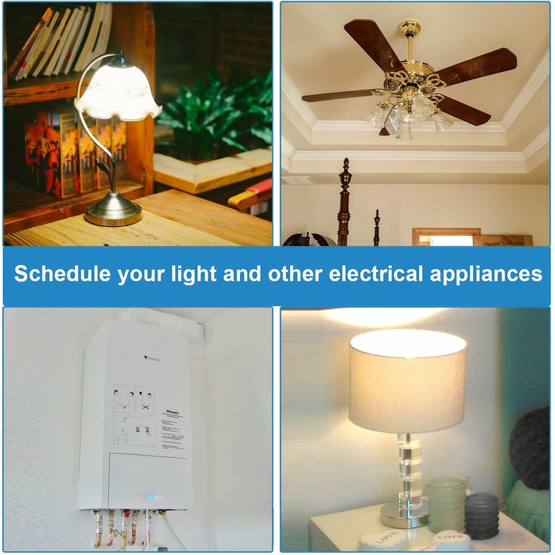 DEWENWILS 7 Day Programmable In-Wall Timer Switch Digital for Fans, Lights, gallery