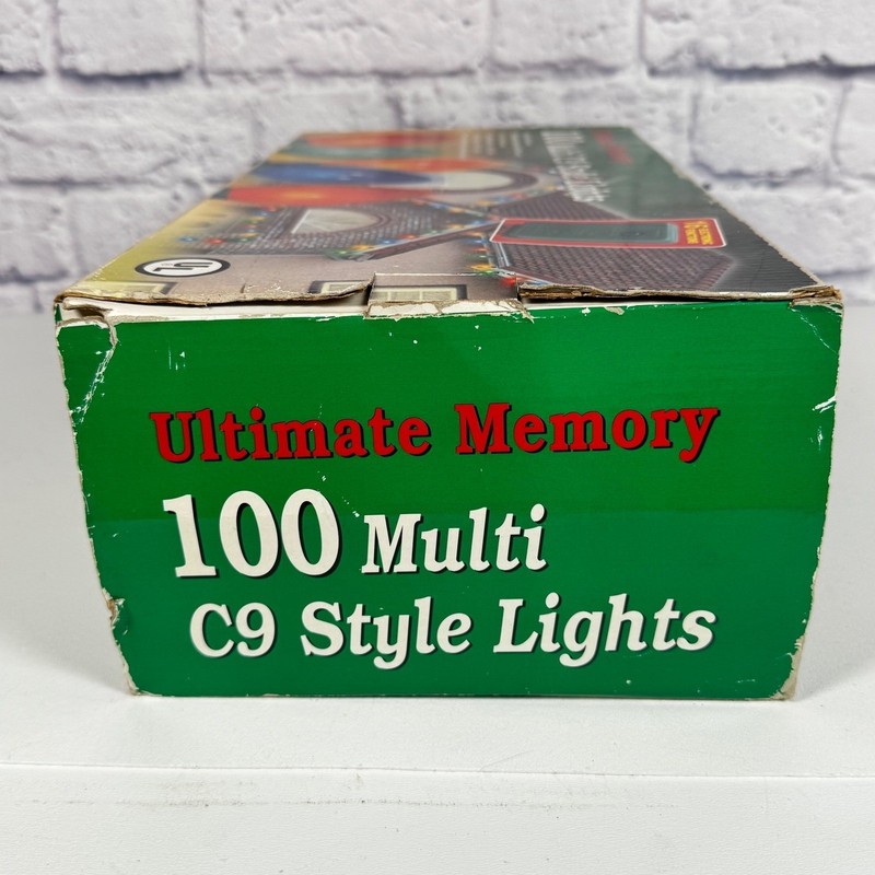Ultimate Memory 100 Multi C9 Style Lights 16 Functions 44ft Christmas NOS New gallery