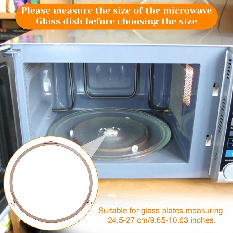 Microwave Turntable Ring Replacement 7.09 Inch Abs Plastic Rotating Ring with... gallery