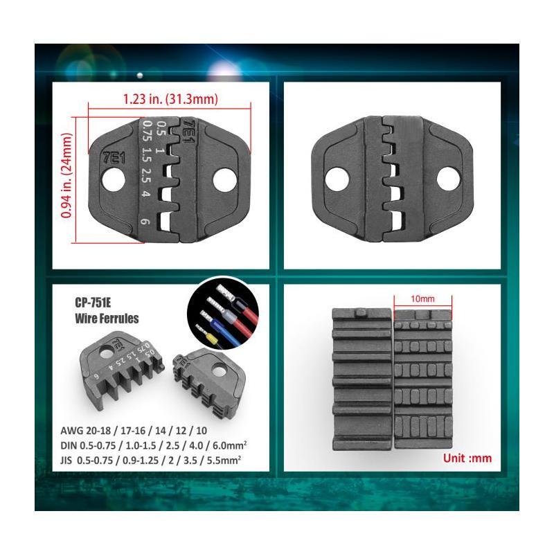 Pro'sKit CP-751E Crimper Wire Ferrules AWG 22-10 gallery