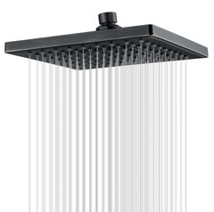 Square Shower Head, 8 Inch High Pressure Rain Shower Head, Angle Adjustable