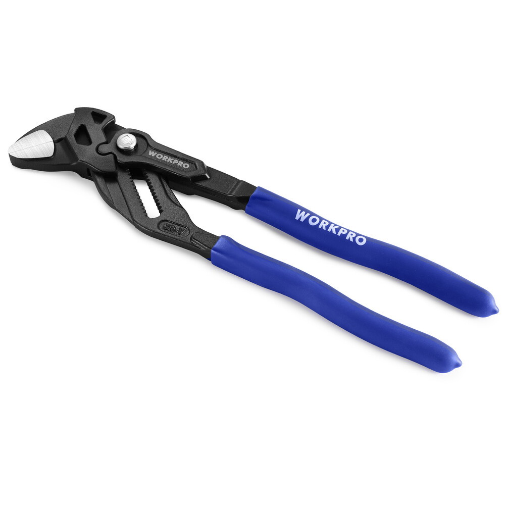 WORKPRO 10" Plier Wrench Adjustable Parallel Smooth Jaw Pliers CR-V Construction gallery
