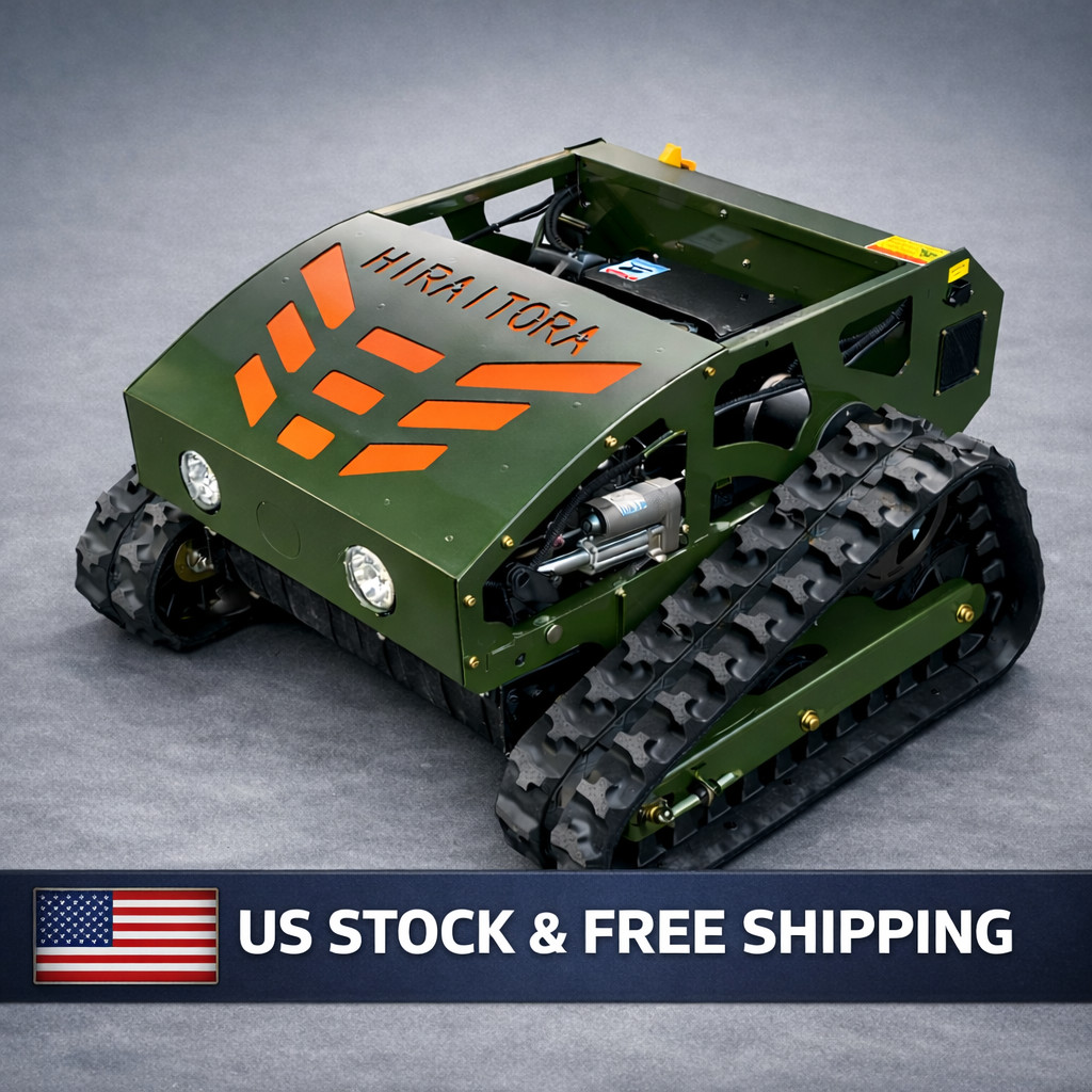 Remote Control Tracked Lawn Mower 40° Slope Gas RC Mower 22" US Stock gallery