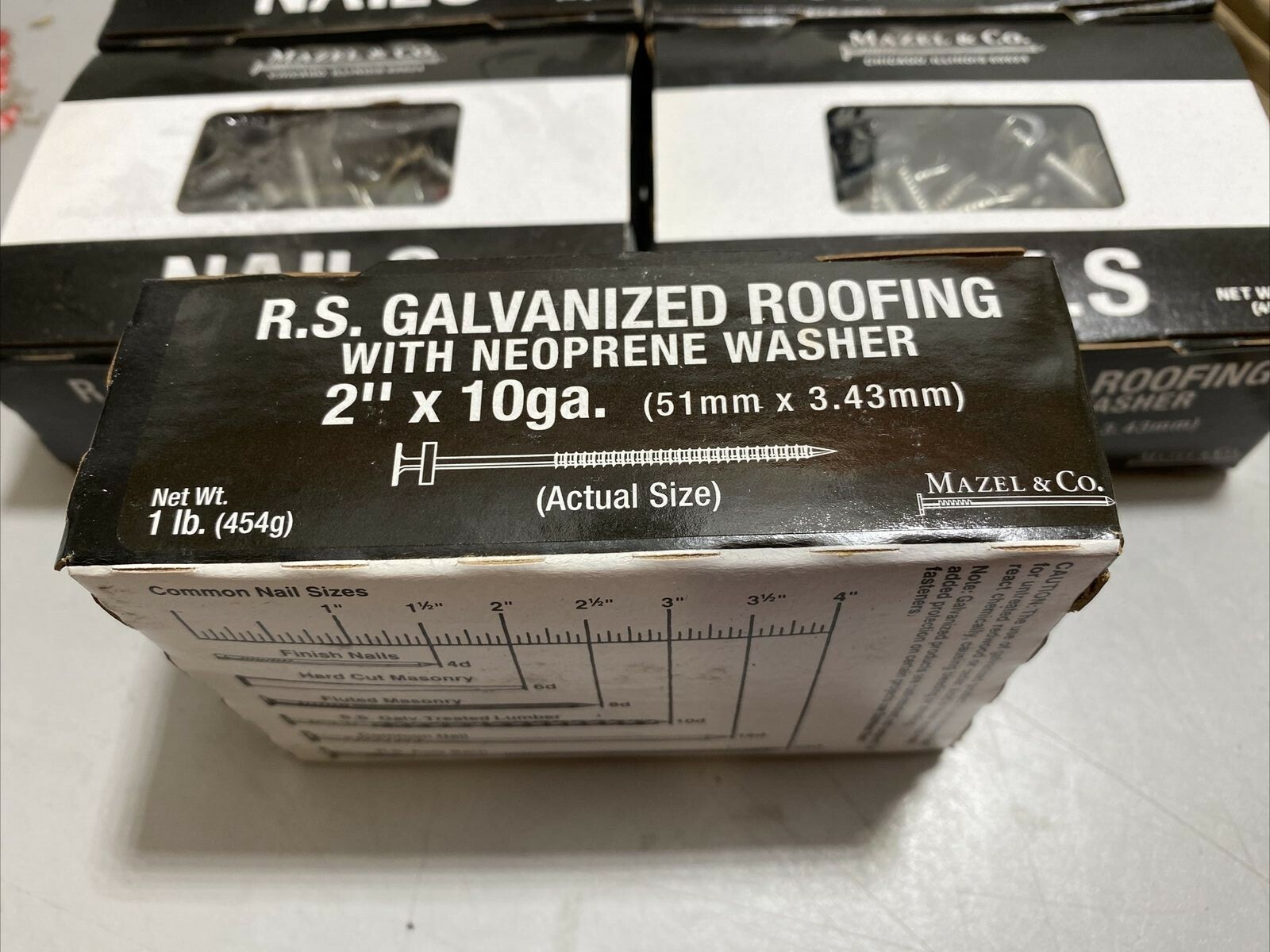 5 POUNDS MAZEL RS GALV ROOFING WITH NEOPRENE WASHER 2" X 10GA gallery