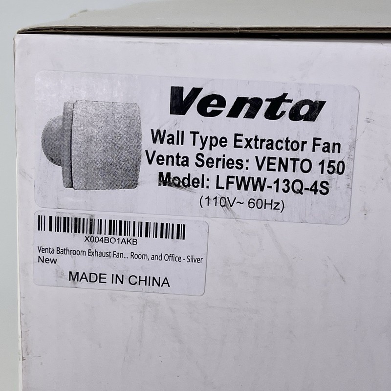 Venta VENTO 150 Wall Type Extractor Fan - LFWW-13Q-4B 110V 60Hz 18W Black gallery