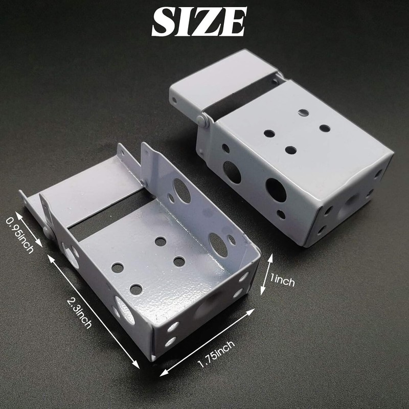 6PCS 2Inch Blind Brackets Low Profile Box Mounting Bracket for Window Blinds Wh gallery