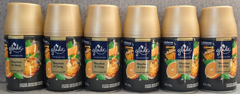 Glade Automatic Spray Refills,Fireside Bourbon,Limited Edition Starter Pack Oak gallery