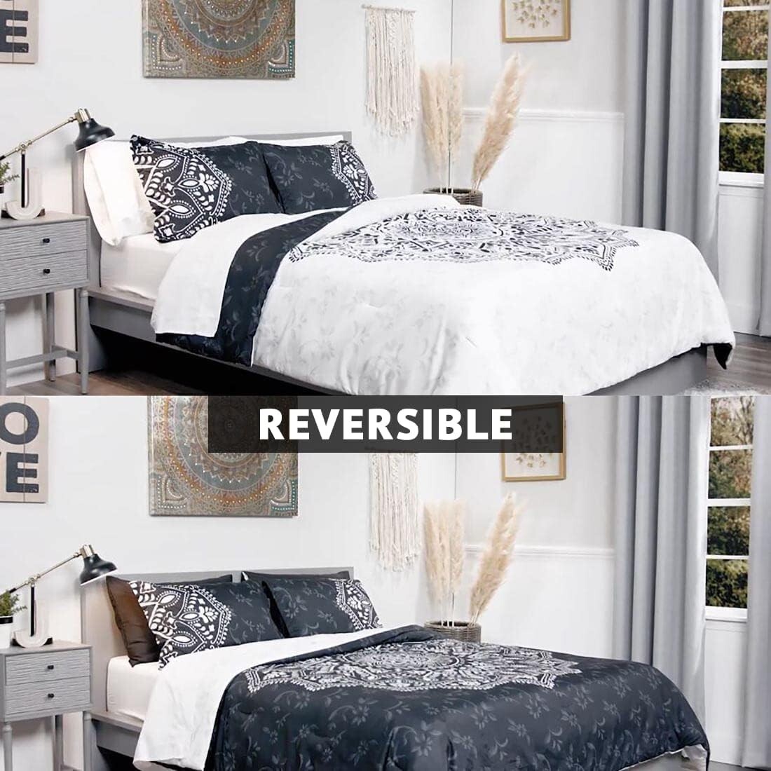 Comfort Spaces Trendy Design Cozy Comforter with Sheet Set and Shams Queen gallery
