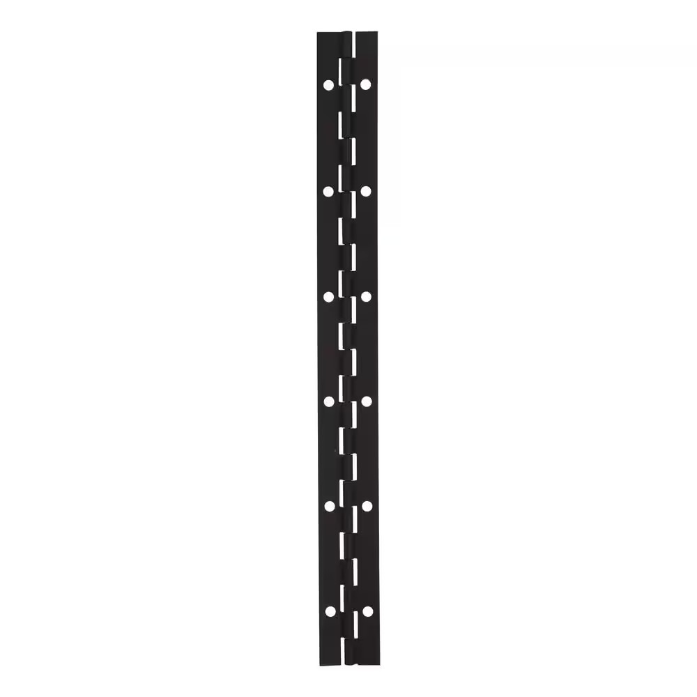 1-1/12 In. X 48 In. Square Radius Matte Black Continuous Hinge gallery