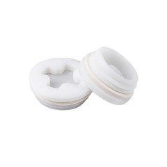 Bung Cap with 2″ Thread Size, 2 Pack Poly Buttress Drum Bung, Course White