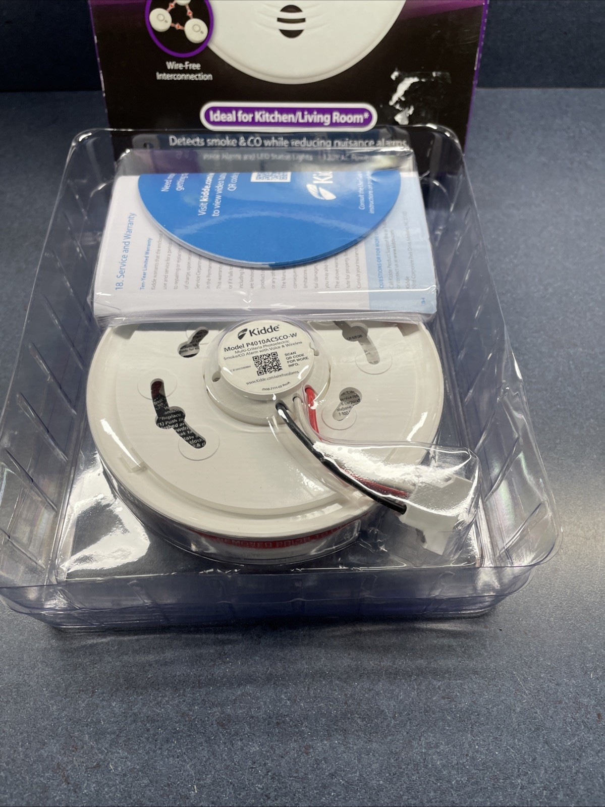 Kidde P4010ACSCO-W Wire-Free Interconnect Hardwired Smoke Carbon Monox Alarm New gallery