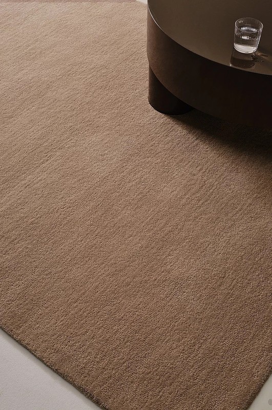 Brown Solid Color Hand Tufted Area Rug 8x10 ft for Living Room and Bedroom Carpe gallery