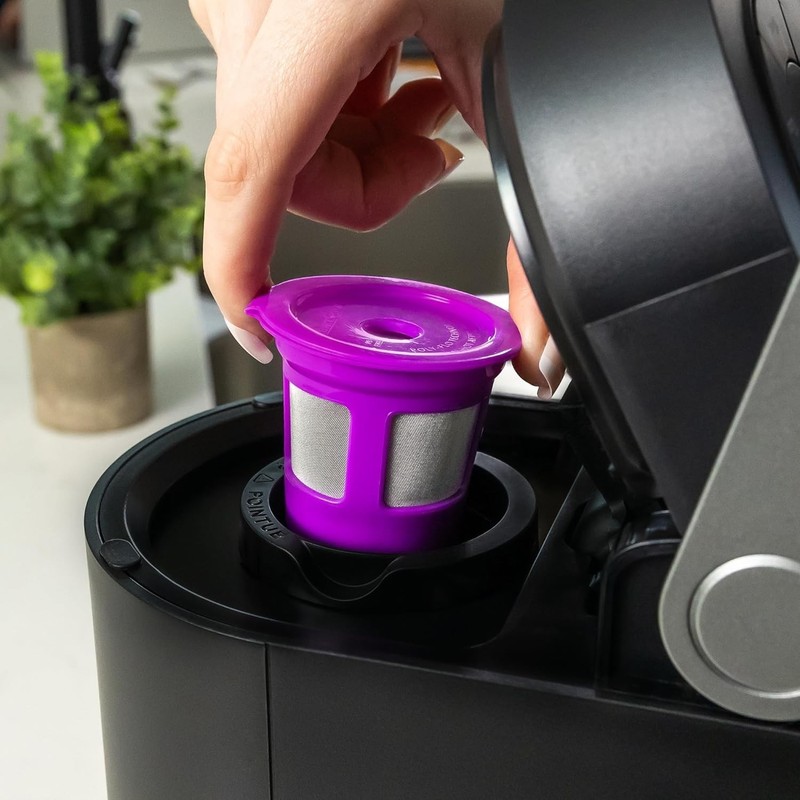 7 Pack Reusable Refillable Single K-Cups Coffee Filter Pod for Keurig K525,K550 gallery