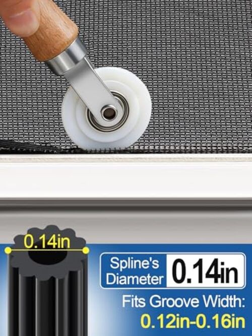 Screen Repair Kit - 3 in 1 Screen Tools Including Roller 0.14in x 32.8ft gallery
